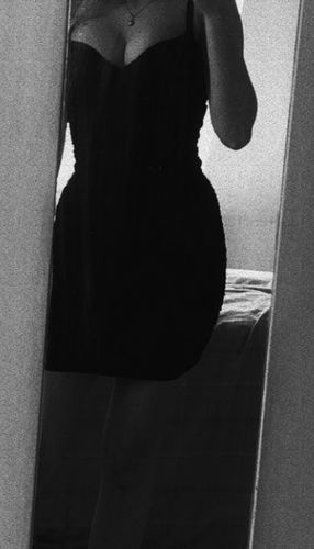 E. K. review of Ruched Sides Mini Dress in Black image 1 out of 1