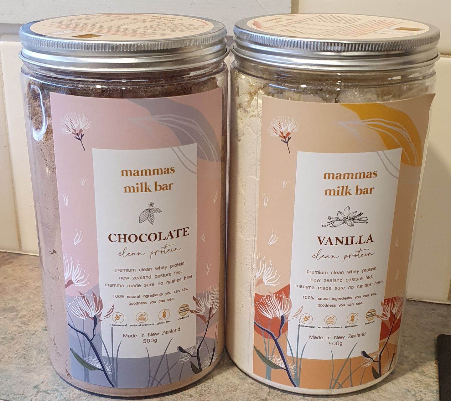 Customer photo review of Chocolate Premium Whey Protein
