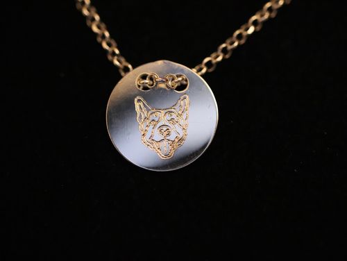 Customer photo review of Silber Lineart Love Halskette