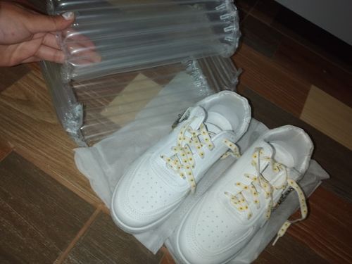 Customer photo review of Van gogh inspired sunflowers sneakers
