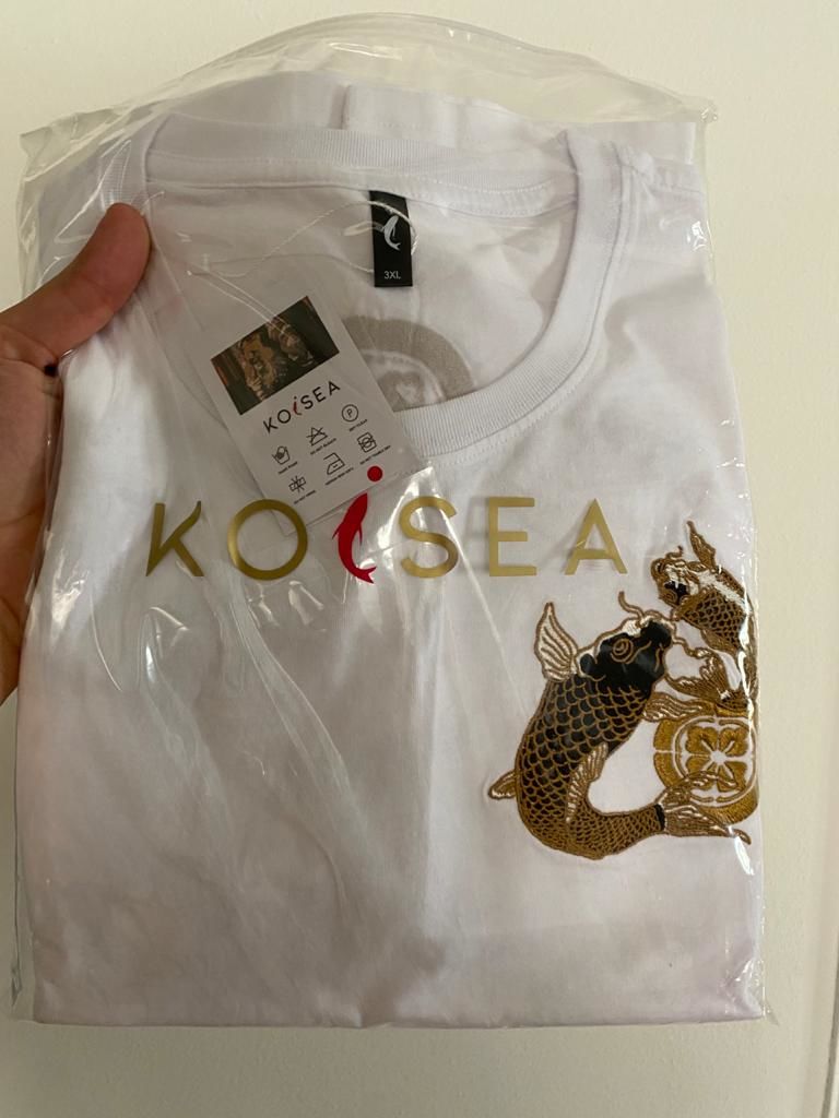 Customer photo review of Double Dragon & Koi Sukajan T-shirt