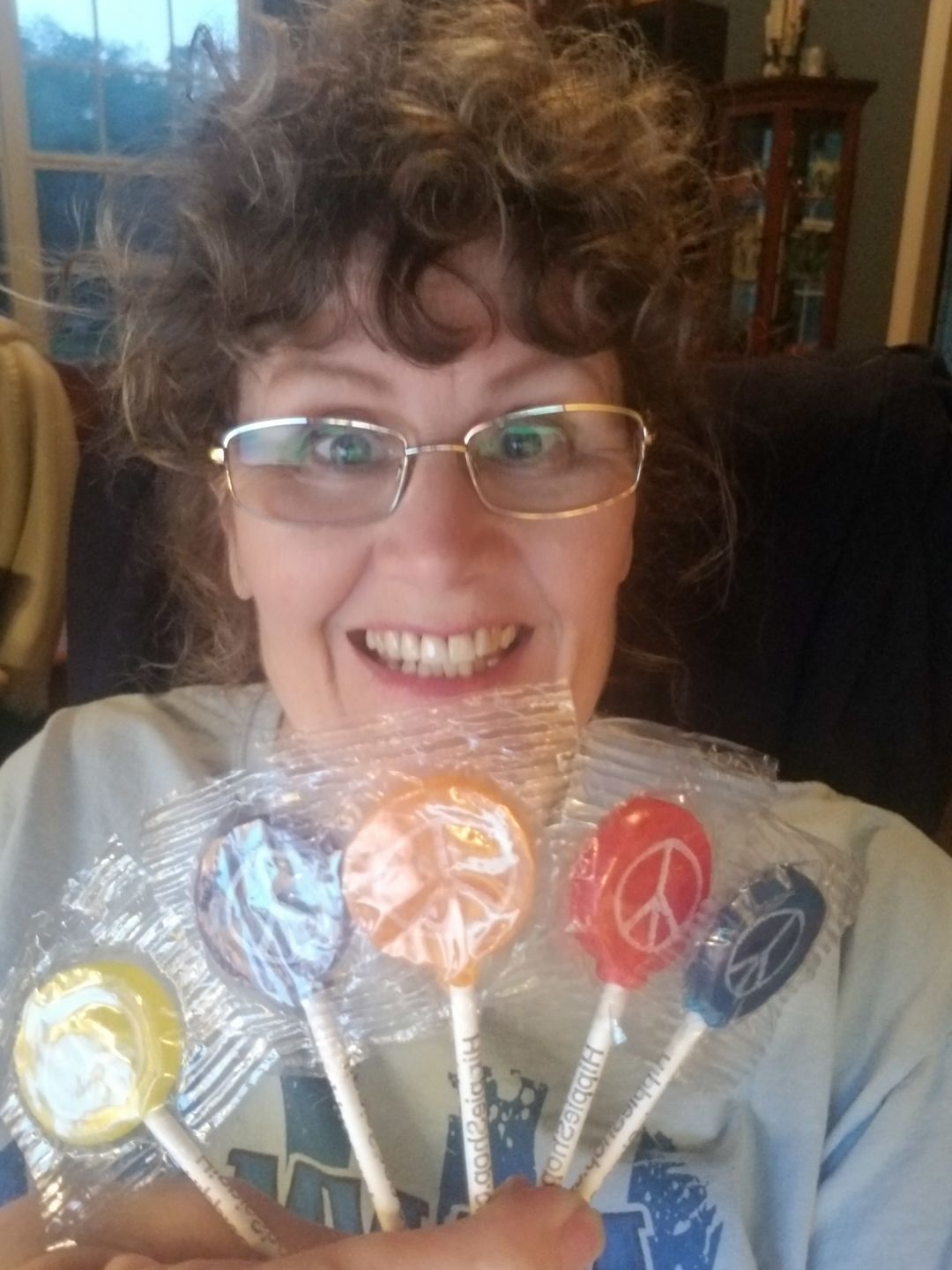 Customer photo review of Hippie Shop Peace Pop Lollipops