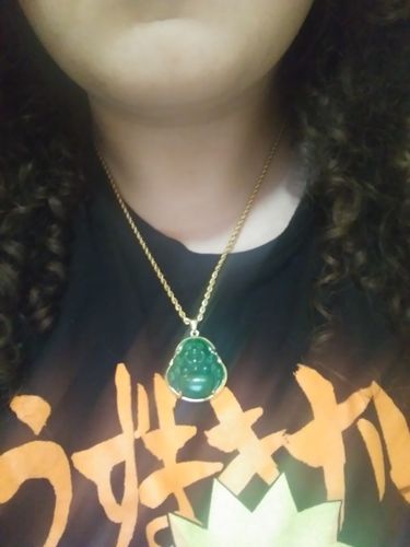 Customer photo review of Buddha Jade Crystal Chain