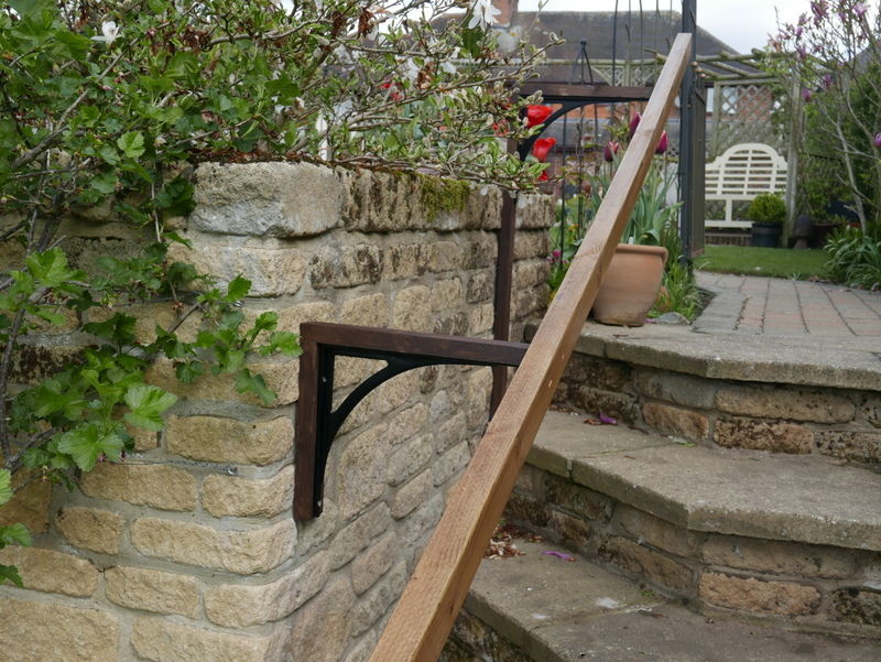 Customer photo review of 12 x 10 Inch Ironbridge Cast Iron Shelf Bracket