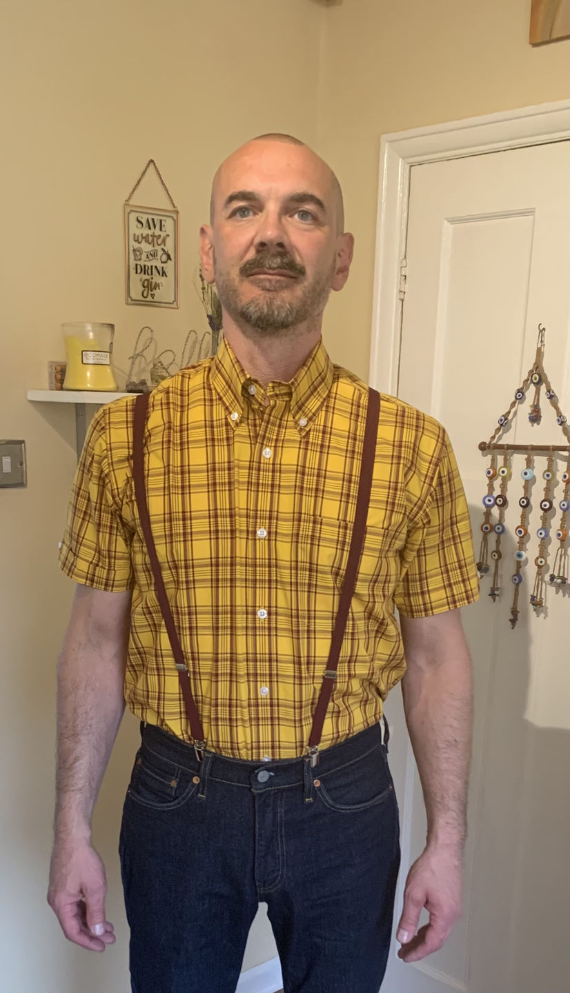 Customer photo review of **NEW** Mustard Check Shirt- CK-47