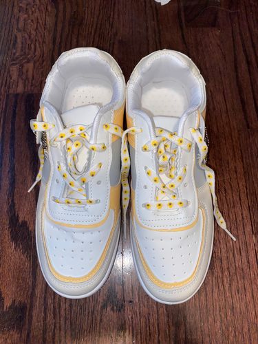Customer photo review of Van gogh inspired sunflowers sneakers