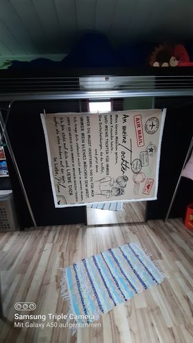 Customer photo review of "An meine Tochter" Decke - Postkarte 2