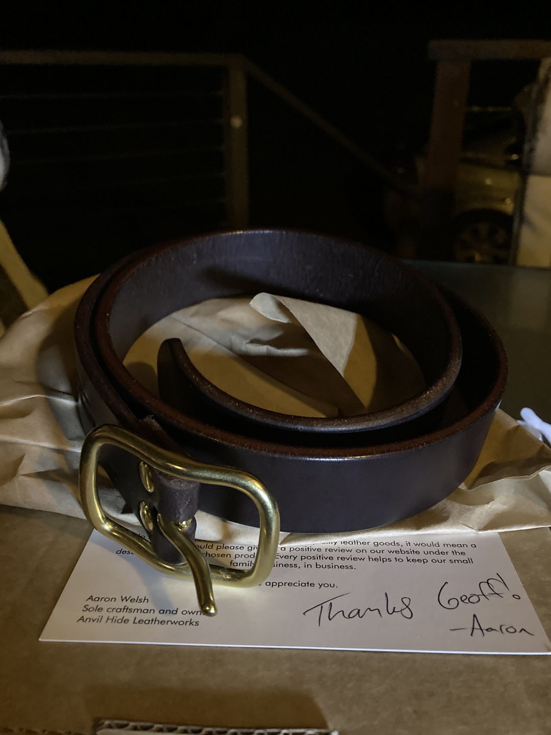 Customer photo review of The Classic Belt