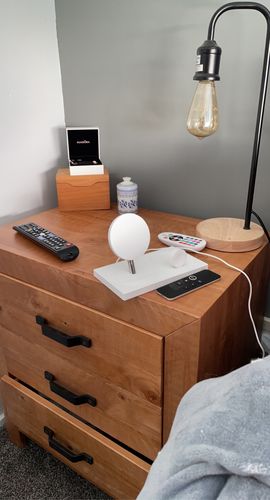 Customer photo review of Bordeaux Bedside Table
