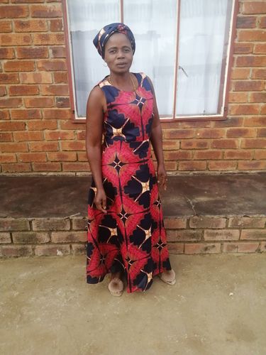 Customer photo review of Sleeveless Ankara Dress