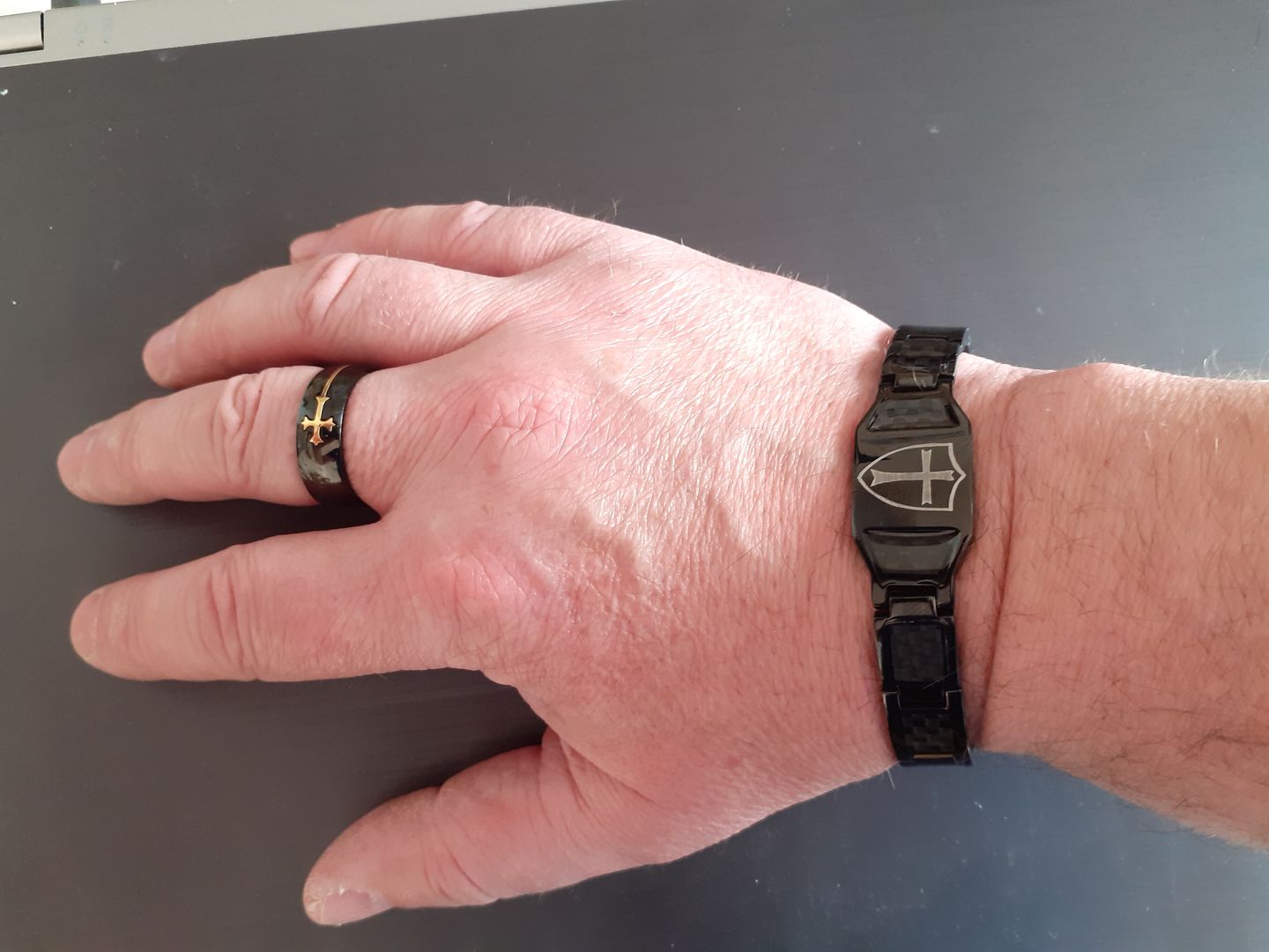 Customer photo review of Bague de la Guerre Sainte