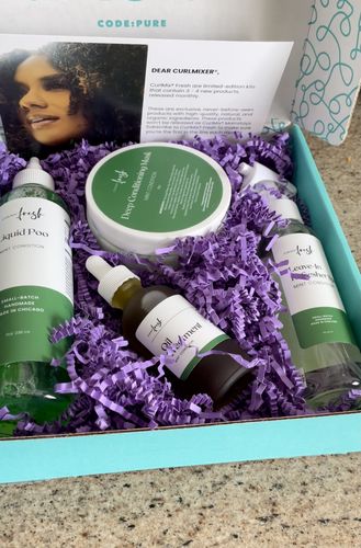Customer photo review of CurlMix Fresh Quarterly Kit - On Hold Indefinitely
