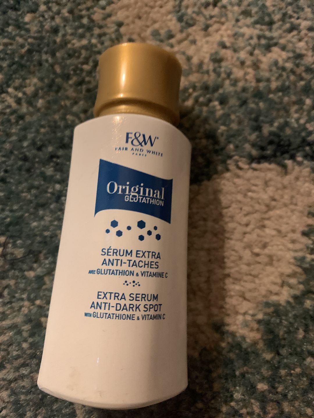 Customer photo review of Fair and White Glutathion Extra Serum Anti-Dark Spot 30ml / 1.01 Fl Oz