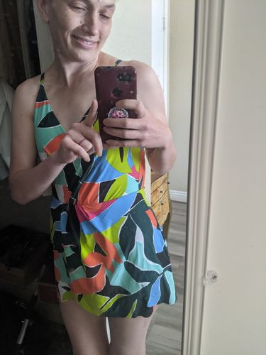 Customer photo review of Anne Cole - Swim Dress With Skirted Bottom