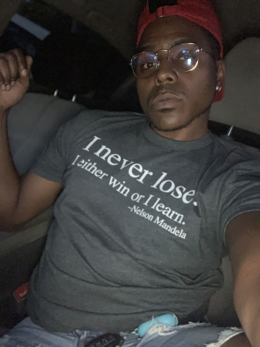 Customer photo review of I Never Lose -Nelson Mandela