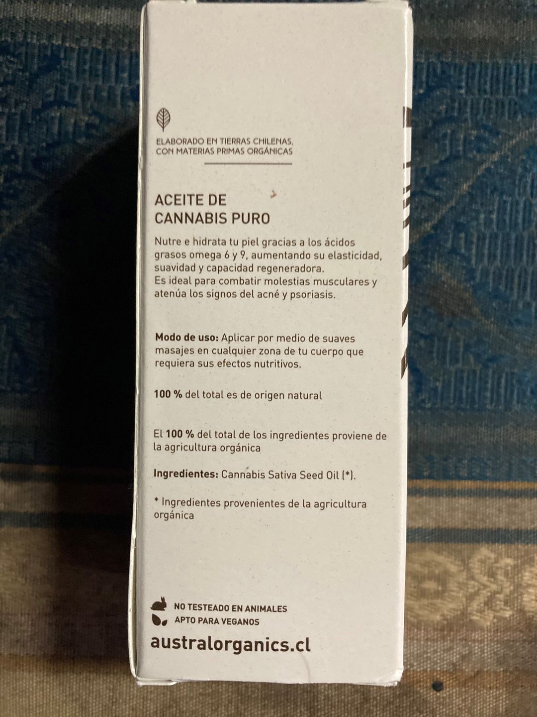 Customer photo review of Aceite de Cannabis Orgánico 10% Dct