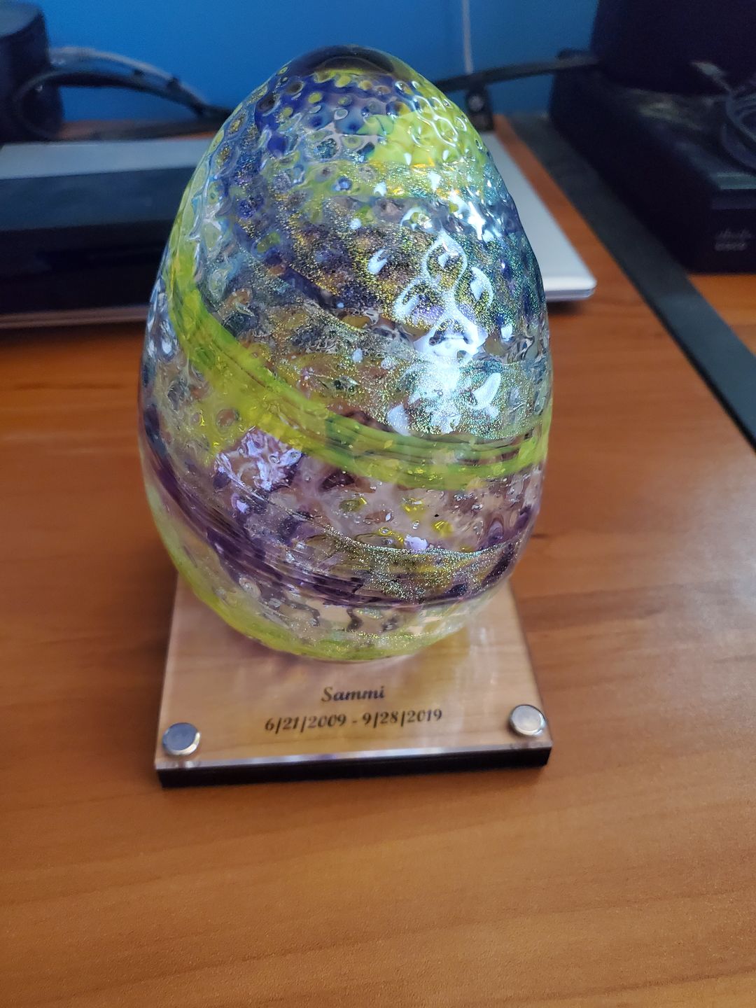 Customer photo review of Dragon Egg with Infused Cremains