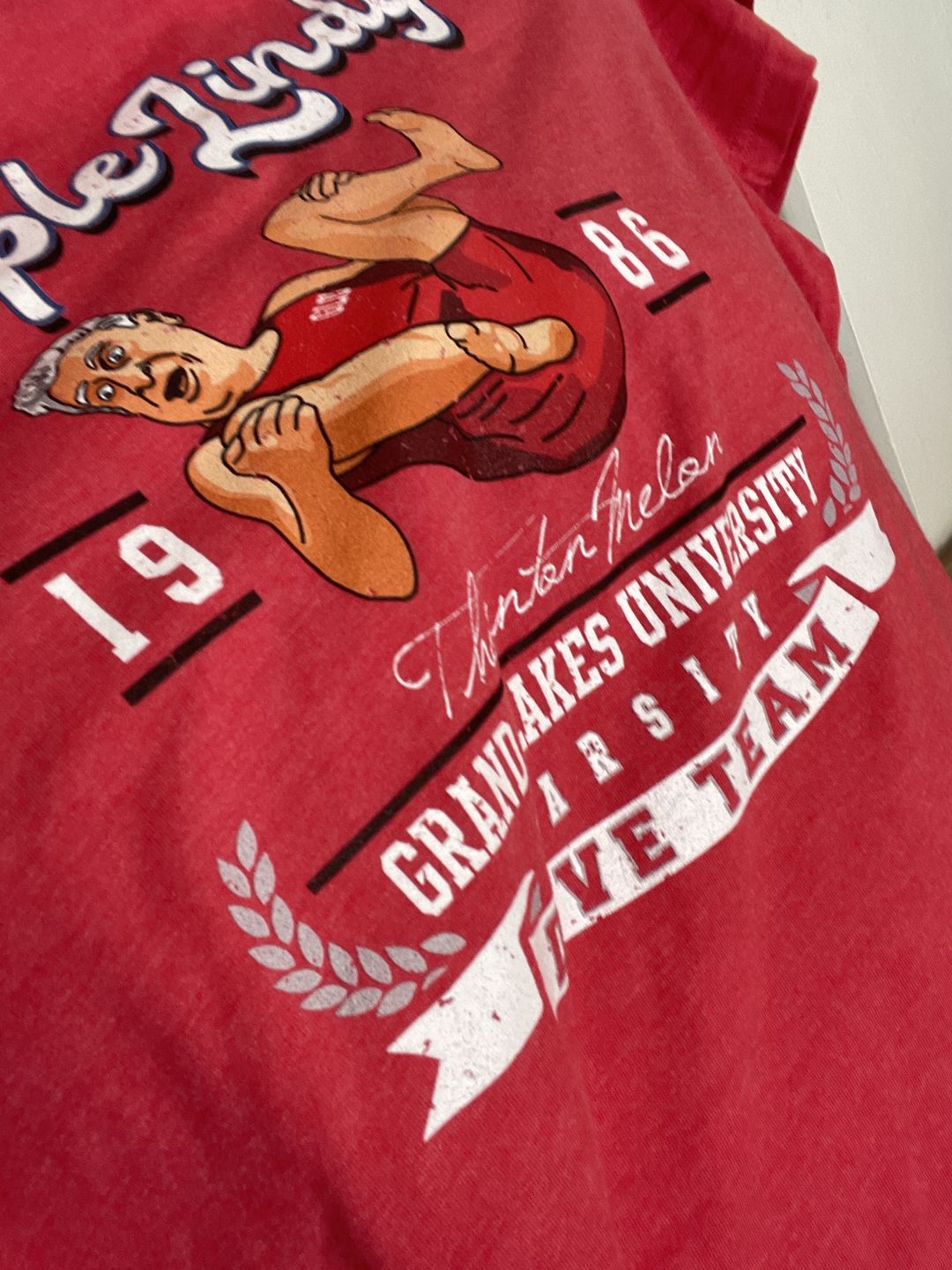 Customer photo review of The Triple Lindy Men's/Unisex Super Soft Tee