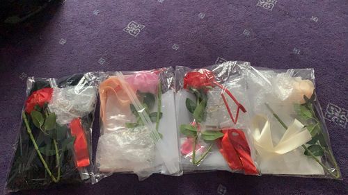 Customer photo review of 🌹(The Most Romantic Gift) LED Luminous Balloon Rose Bouquet