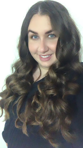 Customer photo review of Heatless Hair Curling Kit in Lilac