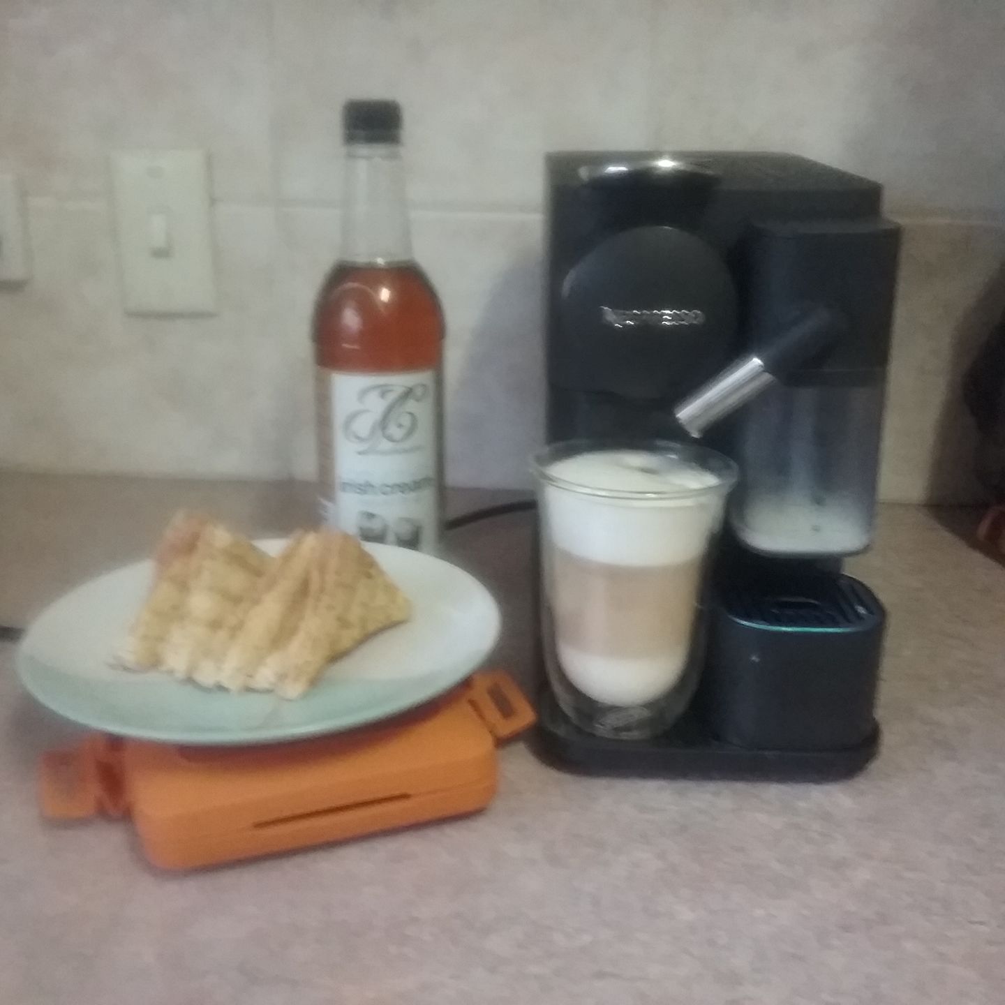 Customer photo review of Irish Cream Coffee Syrup