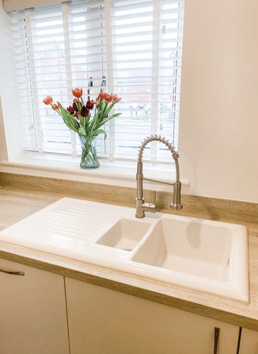 Customer photo review of Spiro Single-Hole Kitchen Faucet with Pull-Down Spring Spout