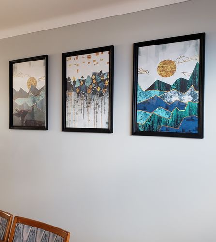 Customer photo review of Geometric Sun Landscape