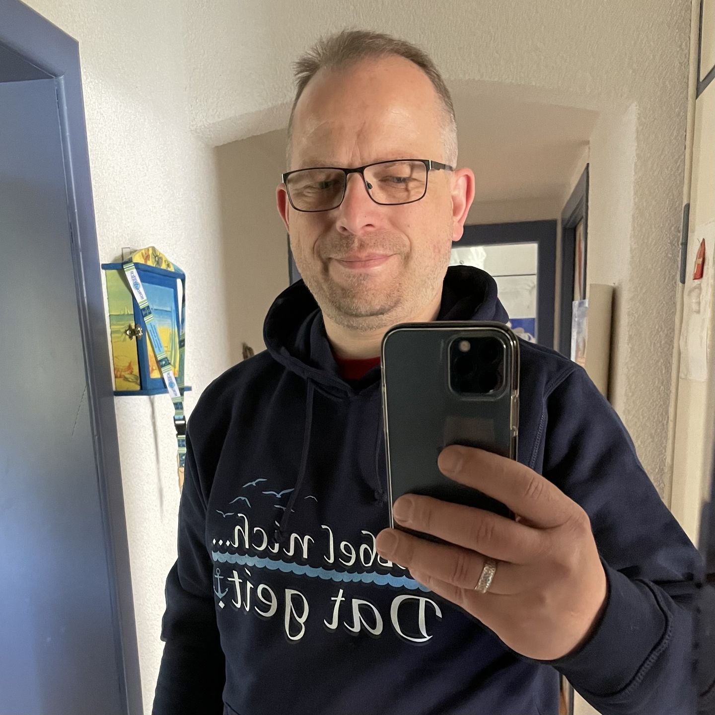Customer photo review of Sabbel nich dat geit · Unisex Bio Hoodie