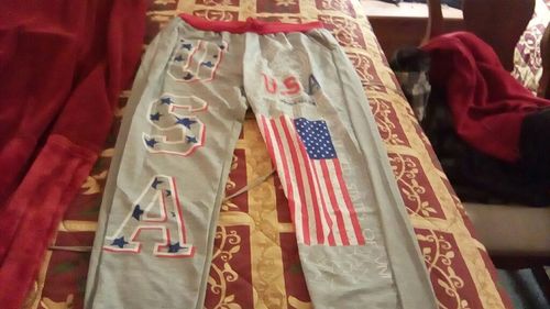 Customer photo review of Printed Sport Harem Pants