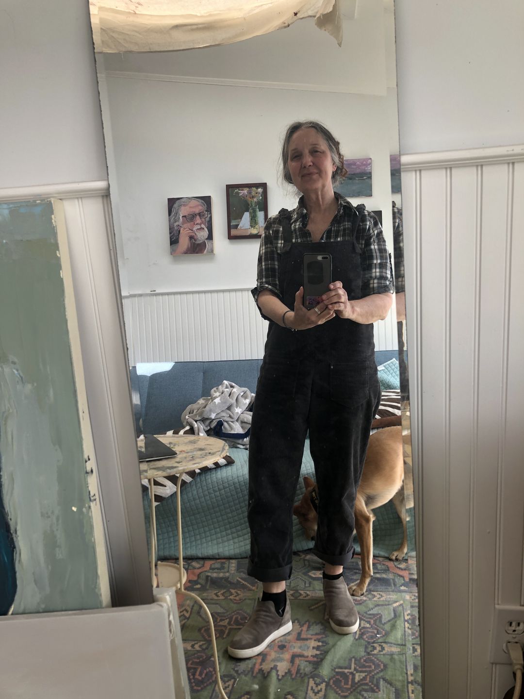 Customer photo review of Plus Size - Vintage Women Corduroy Loose Overall