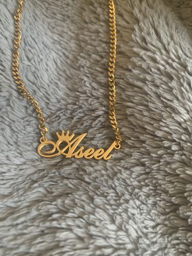 Customer photo review of Classic Custom Name Necklace