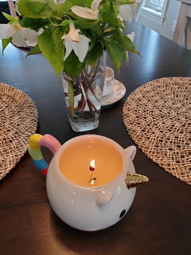 Customer photo review of Unicorn Candle - 925 Sterling Silver Aurora Ring Collection