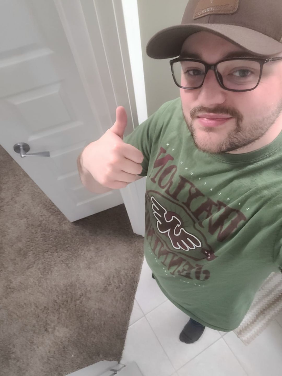 Customer photo review of Waylon Jennings Ready for the Country Flying W Mens Tee Shirt (Military Green)
