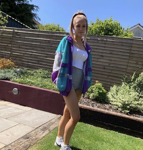 Customer photo review of Crazy Pattern Festival Shell Jackets