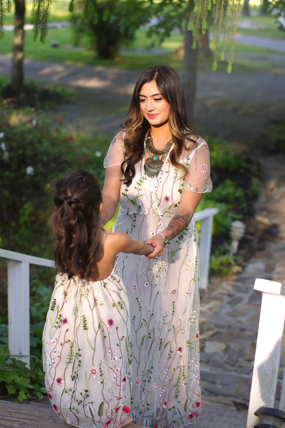 Customer photo review of Garden Lace Maxi Dress (Women)