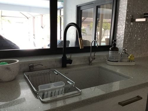 Customer photo review of Imperium Touch Control Dual Function Pull Out Spout Kitchen Faucet