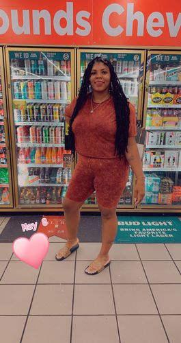 Customer photo review of Mineral Wash Biker Set (Orange)
