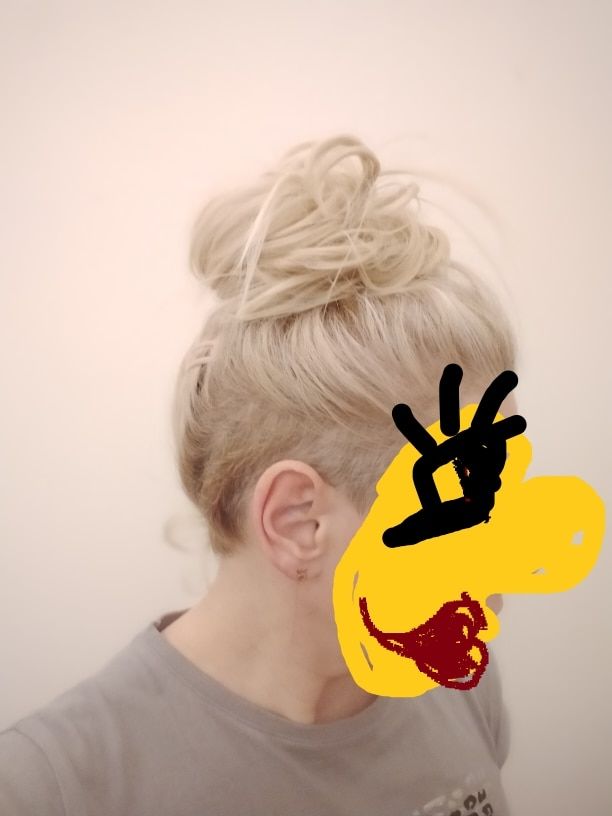 Customer photo review of Real Hair Messy Bun Scrunchie Curly 1PCS For Women