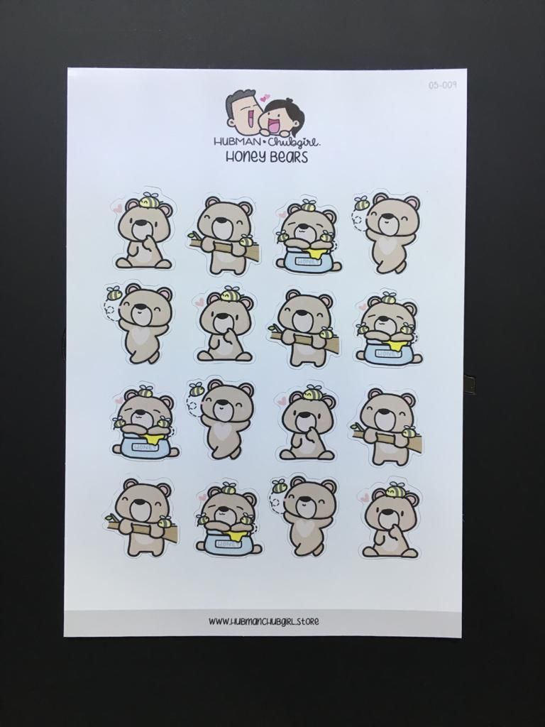Customer photo review of Honey Bears Planner Stickers