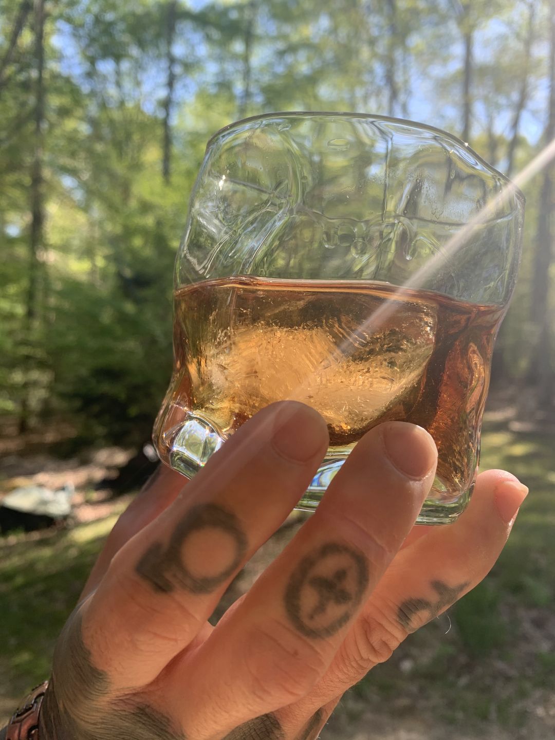Customer photo review of Crumple - Japanese Whiskey Glass