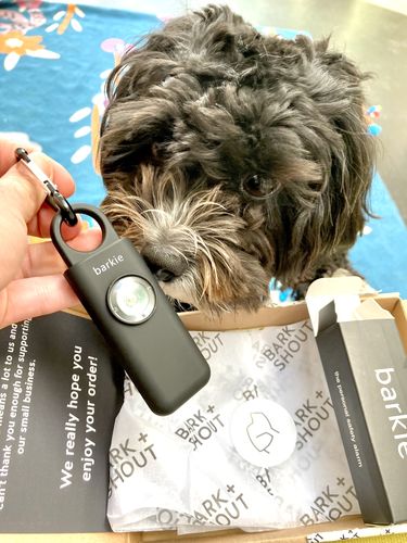 Customer photo review of BARKIE - Personal Safety Alarm