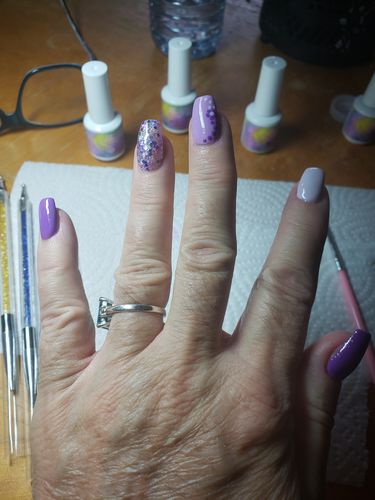 Customer photo review of Mermaid Flair Gel Polish Collection