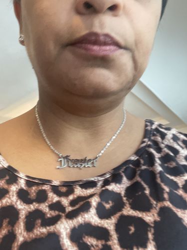 Customer photo review of Chunky Name Plate