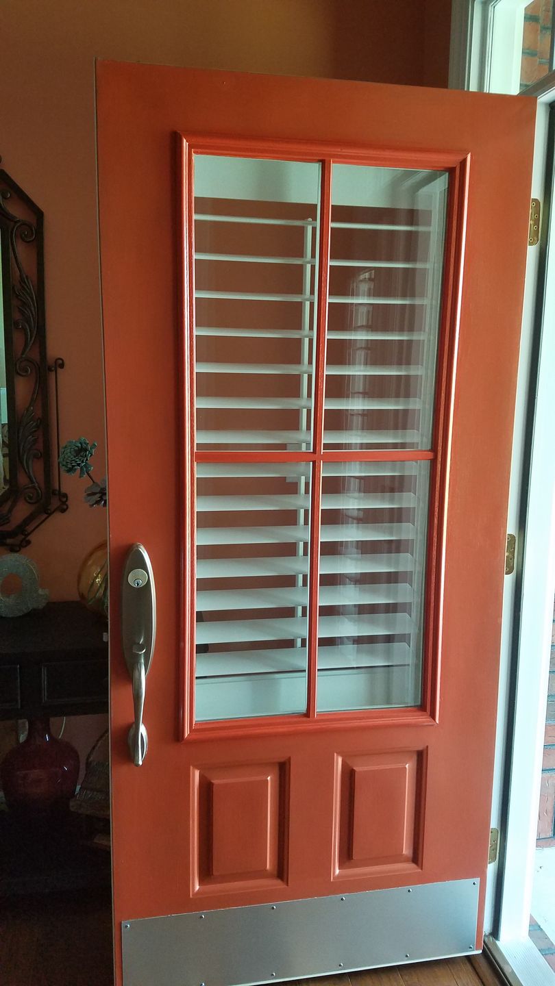 Customer photo review of Clear 4 Lite Glass and Frame Kit (3/4 Lite 22" x 48" Glass Size)