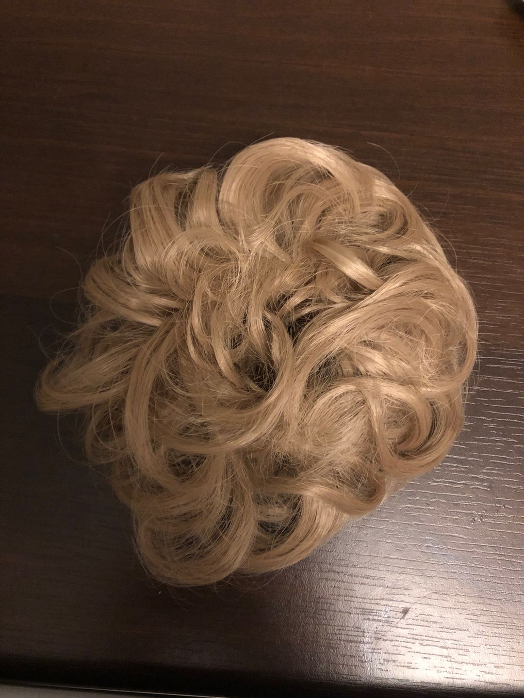 Customer photo review of Real Hair Messy Bun Scrunchie Curly 1PCS For Women