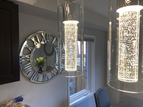 Customer photo review of 32" Luxury Real Mirrored Clock