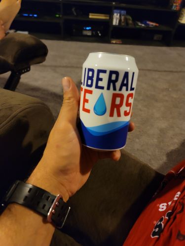 Customer photo review of Liberal Tears Beersy Hide-a-Beer Can Cooler