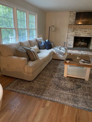 Customer photo review of Distressed Vintage Kendra Ash Area Rug