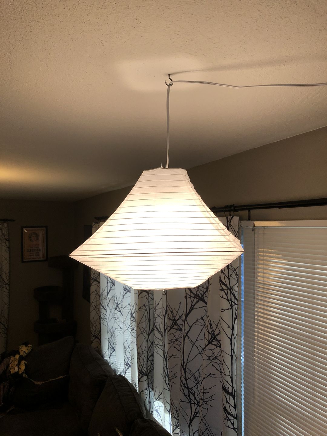 Customer photo review of 14" White Pagoda Paper Lantern