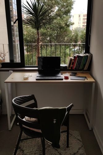 Customer photo review of Escritorio blanco MIMA 120 x 50 Homeoffice